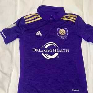 Adidas Kids Purple Soccer Jersey Orlando City MLS